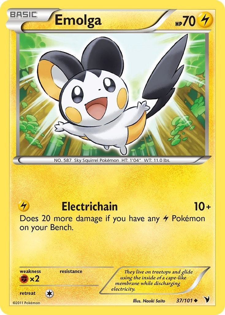 Image for Emolga (37/101) [Noble Victories] - Pokemon