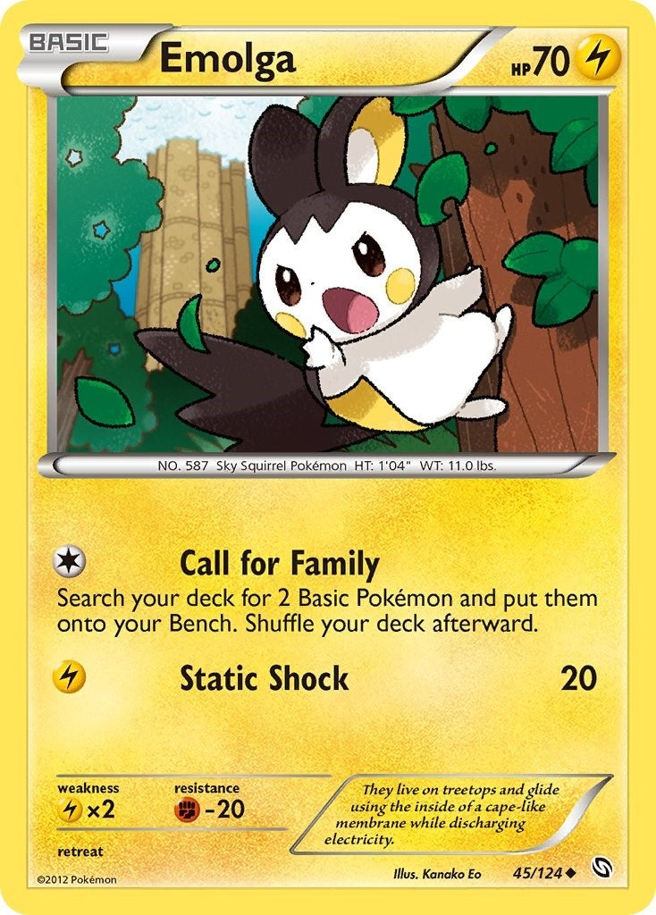 Image for Emolga (45/124) [Dragons Exalted] - Pokemon