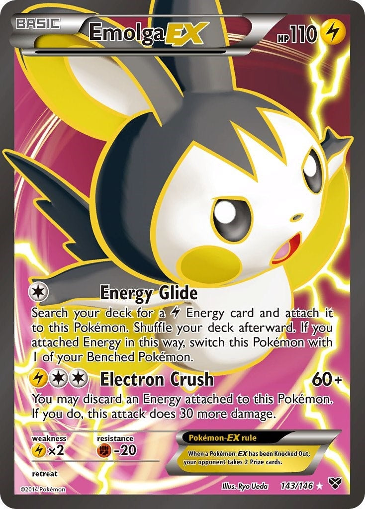 Image for Emolga EX (143 Full Art) (143/146) [XY Base Set] - Pokemon