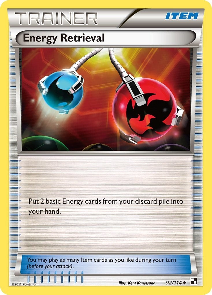 Image for Energy Retrieval (92/114) [Black and White] - Pokemon