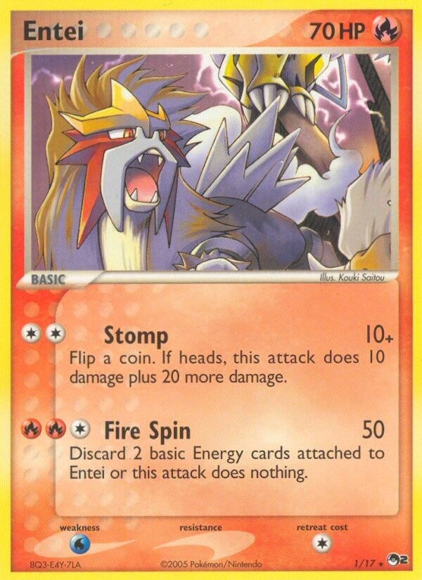 Image for Entei (001/017) [POP Series 2] - Pokemon
