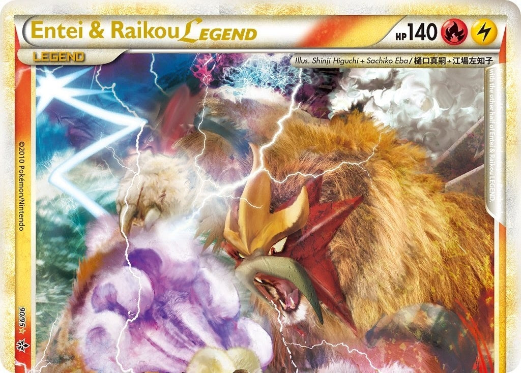 Image for Entei & Raikou Legend (top) (90/95) [Unleashed] - Pokemon