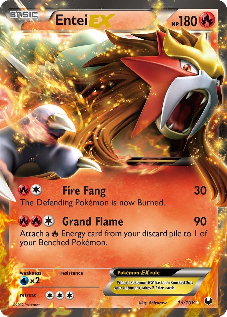 Image for Entei EX (13/108) [Dark Explorers] - Pokemon