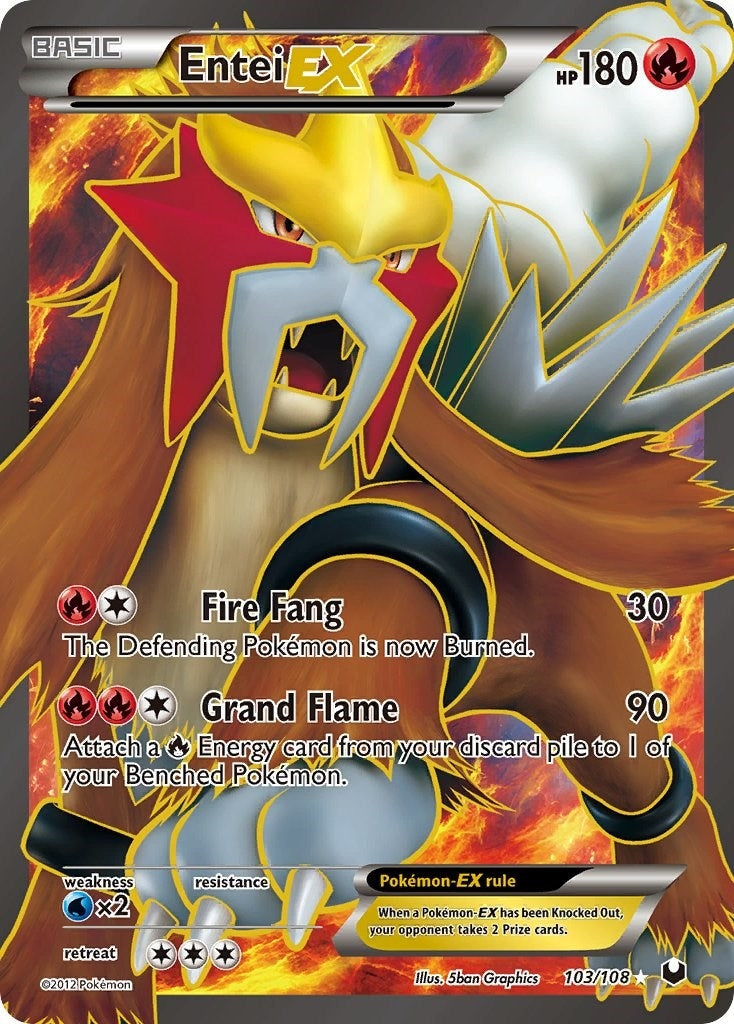 Image for Entei EX (103 Full Art) (103/108) [Dark Explorers] - Pokemon