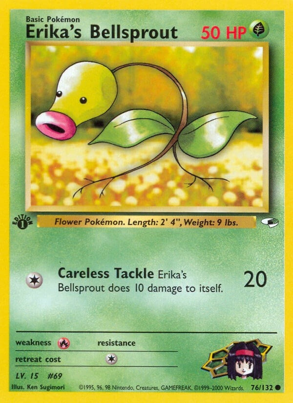 Image for Erika's Bellsprout (76) (076/132) [Gym Heroes] - Pokemon