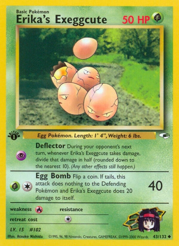 Image for Erika's Exeggcute (43) (043/132) [Gym Heroes] - Pokemon