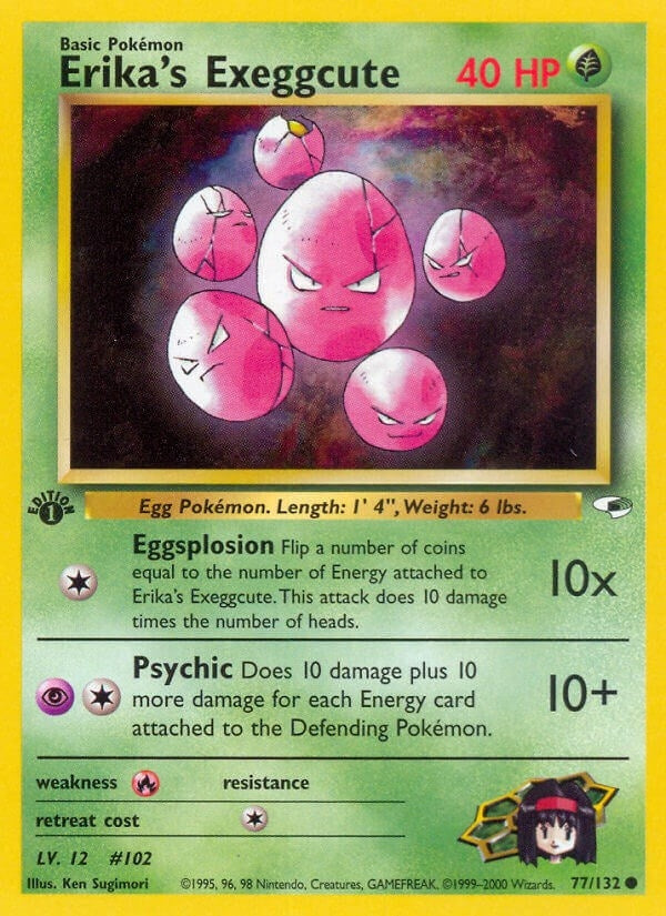 Image for Erika's Exeggcute (77) (077/132) [Gym Heroes] - Pokemon