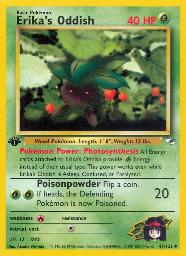 Image for Erika's Oddish (47) (047/132) [Gym Heroes] - Pokemon