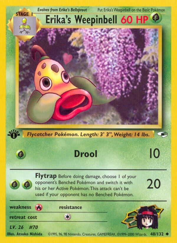 Image for Erika's Weepinbell (48) (048/132) [Gym Heroes] - Pokemon