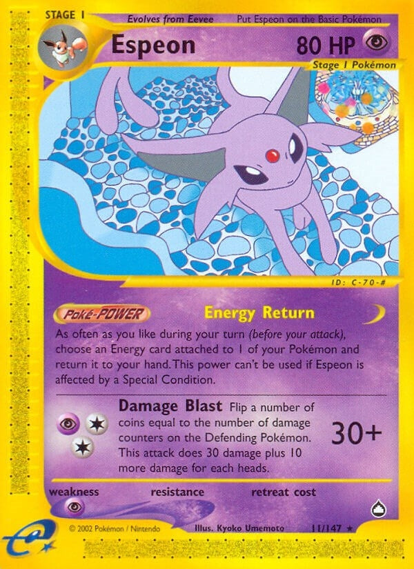 Image for Espeon (011/147) [Aquapolis] - Pokemon