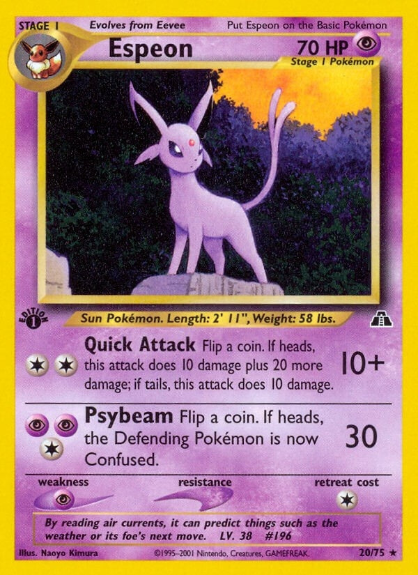 Image for Espeon (20) (20/75) [Neo Discovery] - Pokemon
