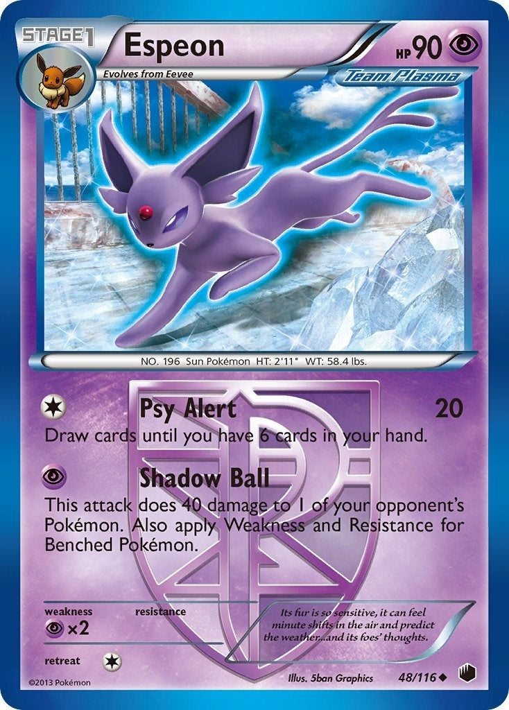 Image for Espeon (Team Plasma) (48/116) [Plasma Freeze] - Pokemon