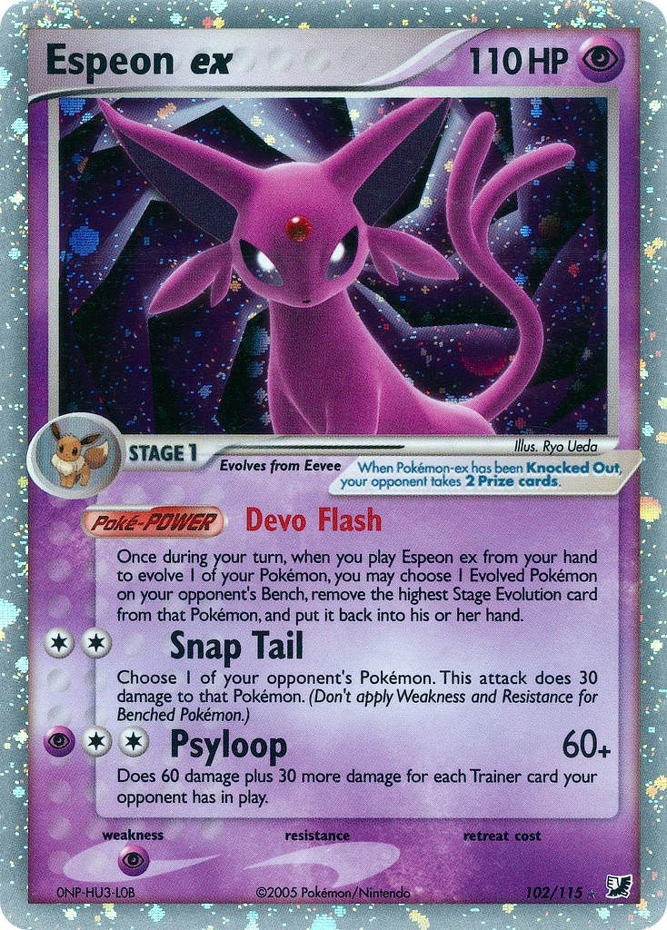 Image for Espeon ex (102/115) [Unseen Forces] - Pokemon