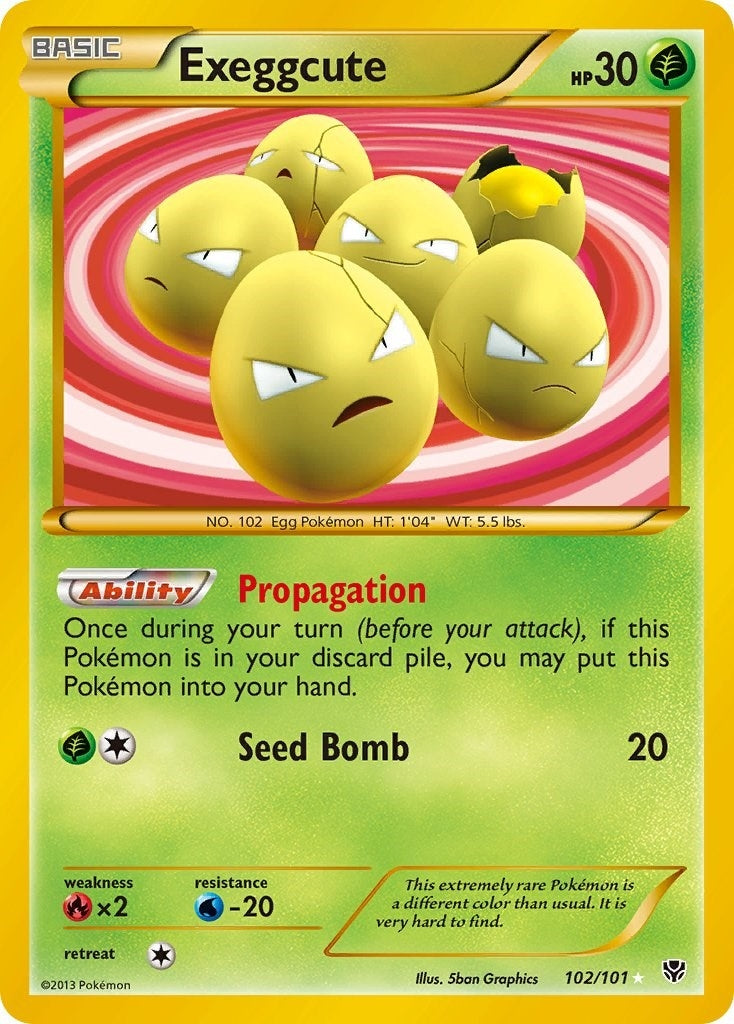 Image for Exeggcute (102 Secret Rare) (102/101) [Plasma Blast] - Pokemon