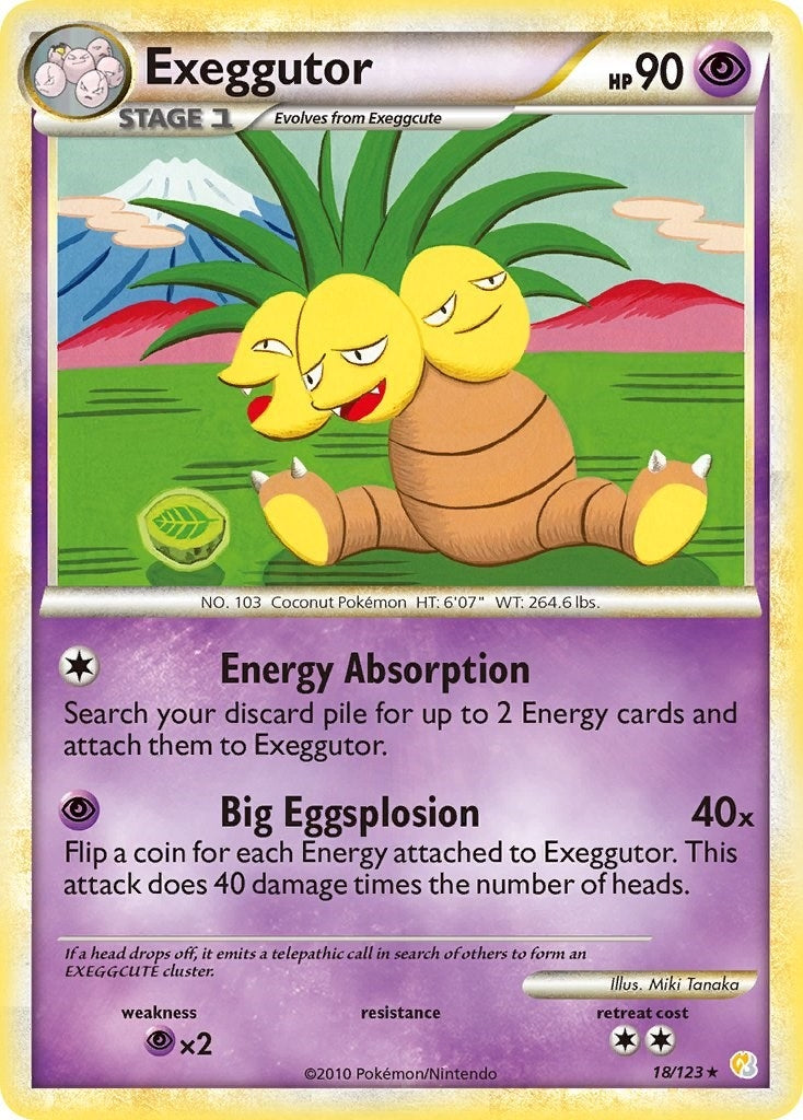 Image for Exeggutor (18/123) [HeartGold SoulSilver] - Pokemon