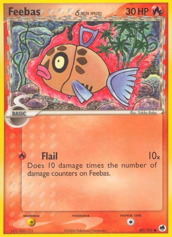 Image for Feebas (Delta Species) (49/101) [Dragon Frontiers] - Pokemon