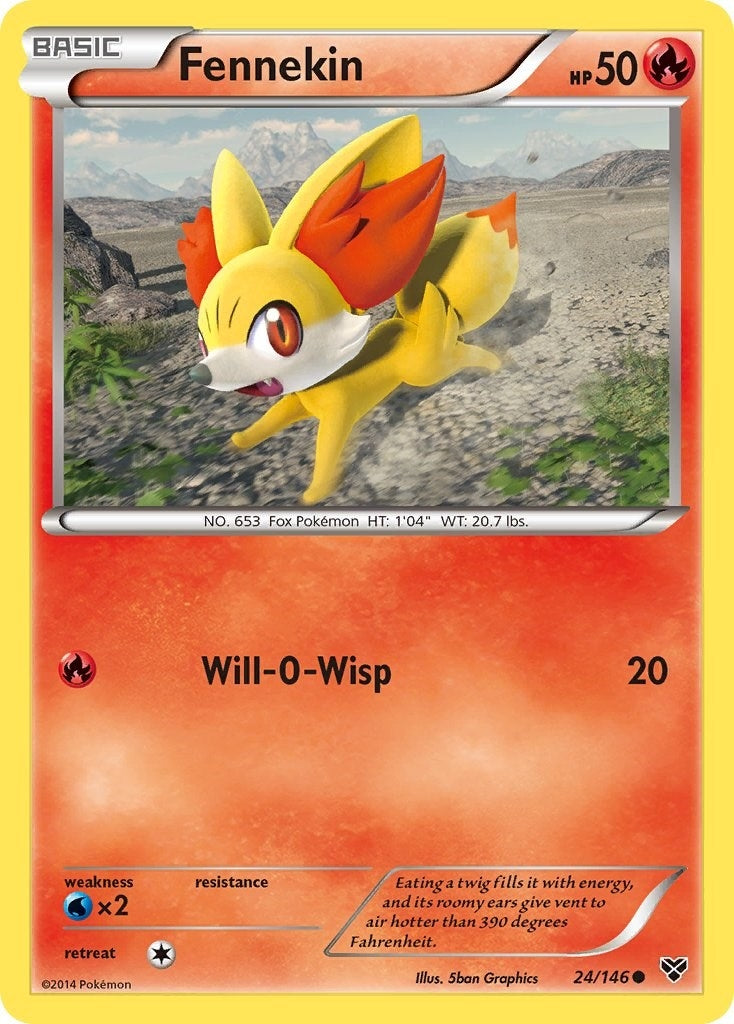Image for Fennekin (24/146) [XY Base Set] - Pokemon