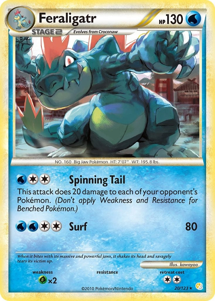 Image for Feraligatr (20/123) [HeartGold SoulSilver] - Pokemon