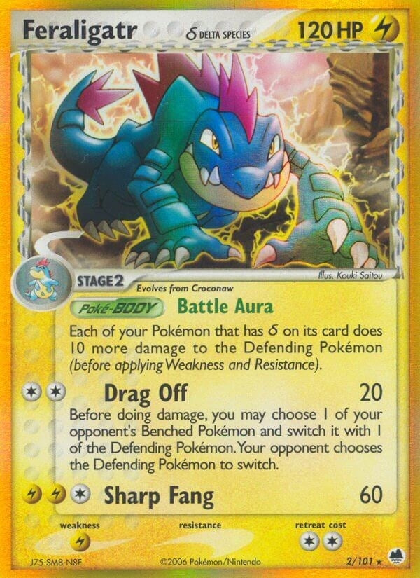 Image for Feraligatr (Delta Species) (2/101) [Dragon Frontiers] - Pokemon