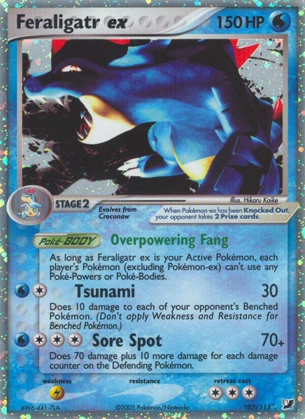 Image for Feraligatr ex (103/115) [Unseen Forces] - Pokemon