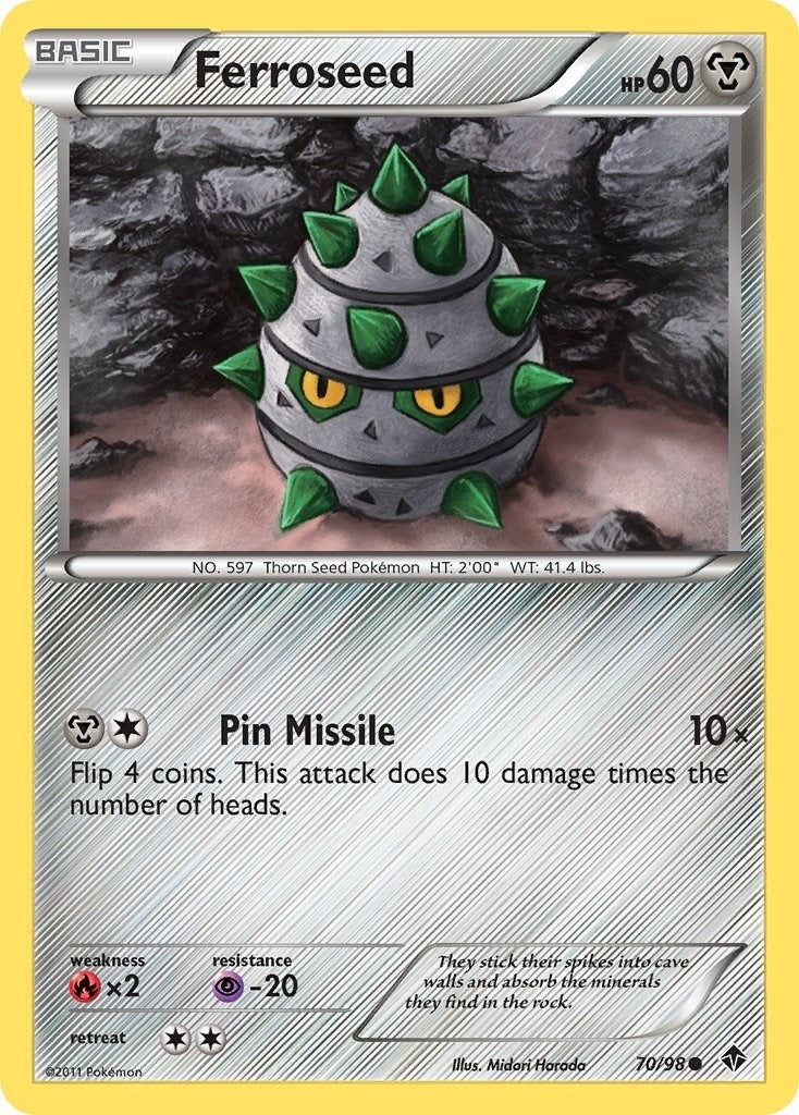 Image for Ferroseed (70) (70/98) [Emerging Powers] - Pokemon