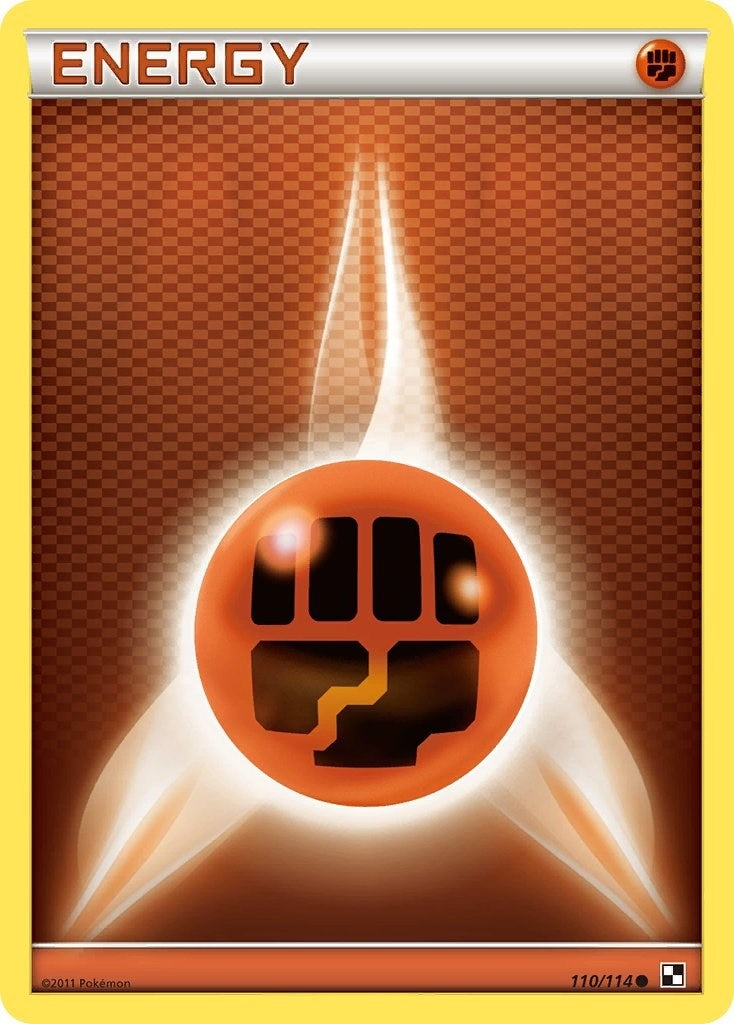Image for Fighting Energy (110/114) [Black and White] - Pokemon