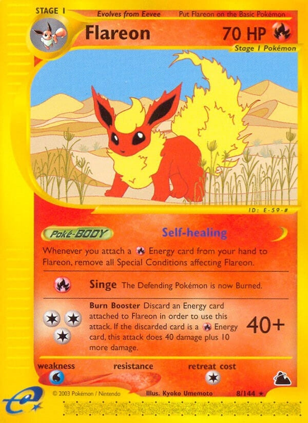 Image for Flareon (8) (008/144) [Skyridge] - Pokemon