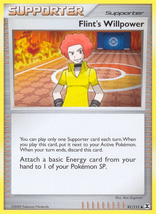 Image for Flint's Willpower (91/111) [Rising Rivals] - Pokemon