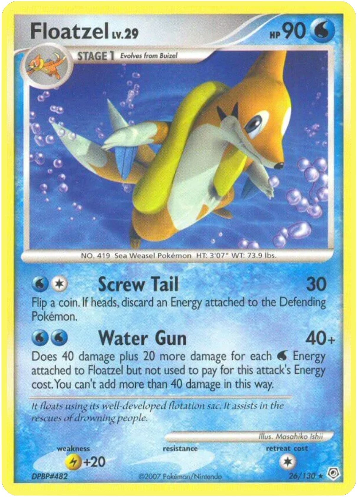 Image for Floatzel (26/130) [Diamond and Pearl] - Pokemon