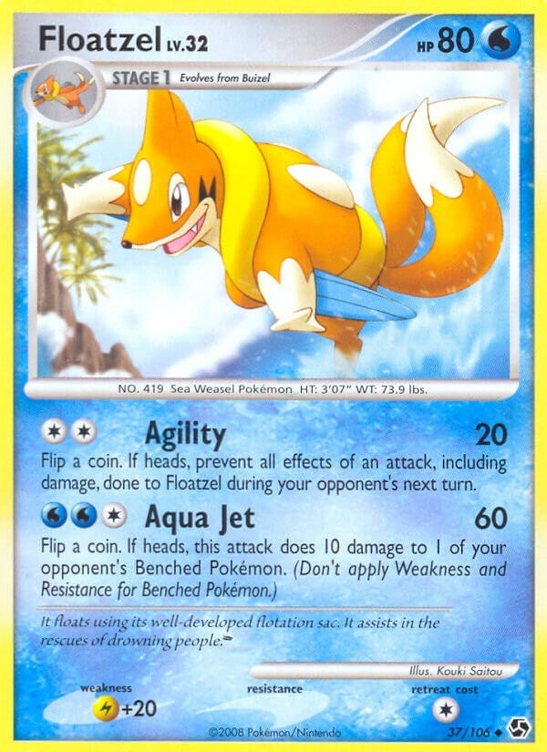 Image for Floatzel (37/106) [Great Encounters] - Pokemon