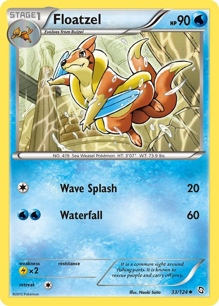 Image for Floatzel (33/124) [Dragons Exalted] - Pokemon