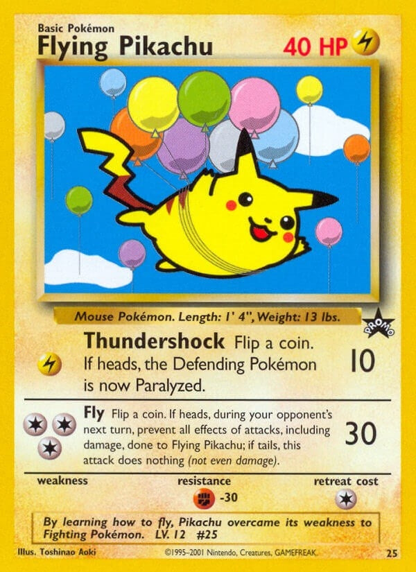 Image for Flying Pikachu (25/53) [WoTC Promo] - Pokemon