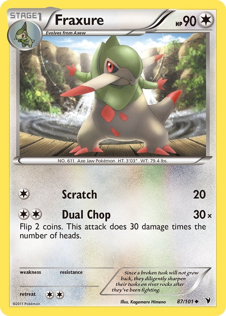 Image for Fraxure (87/101) [Noble Victories] - Pokemon