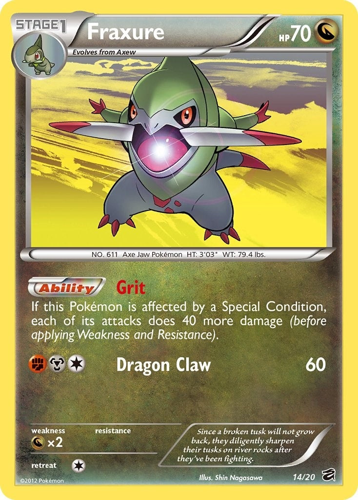 Image for Fraxure (14) (14/20) [Dragon Vault] - Pokemon