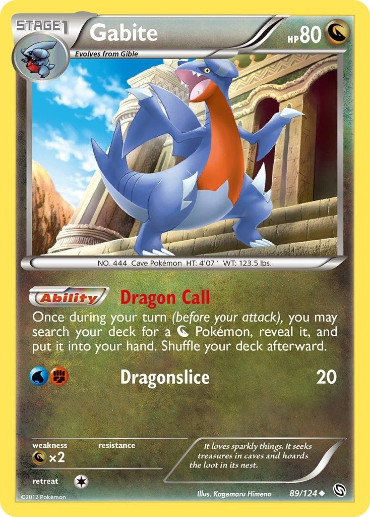 Image for Gabite (89) (89/124) [Dragons Exalted] - Pokemon
