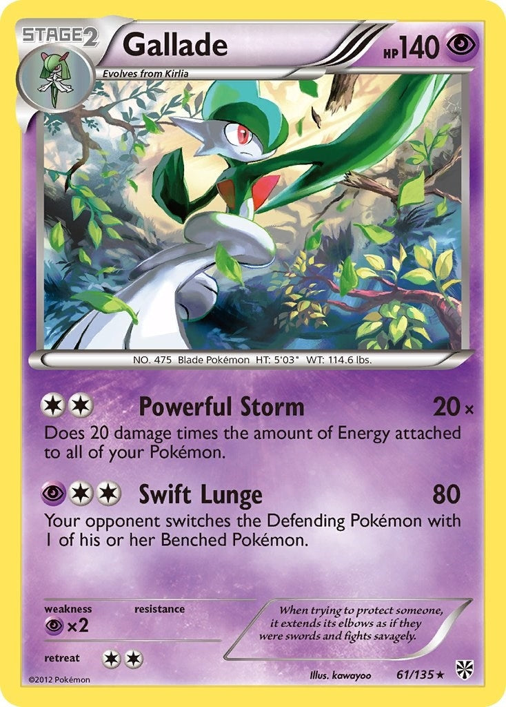 Image for Gallade (61/135) [Plasma Storm] - Pokemon