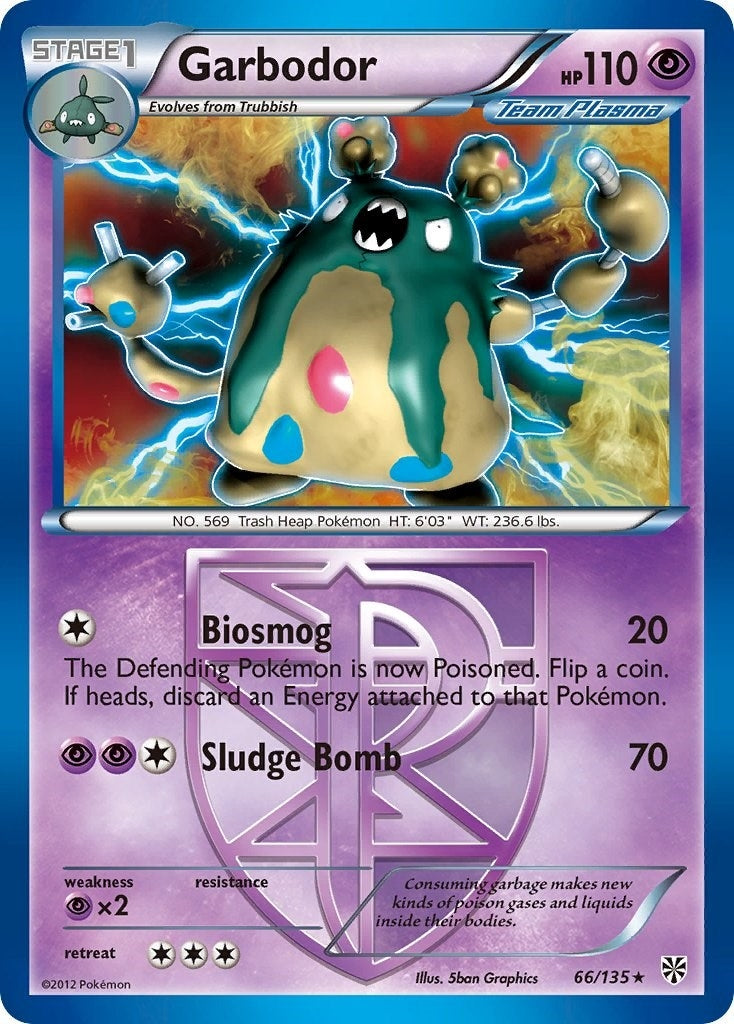 Image for Garbodor (Team Plasma) (66) (66/135) [Plasma Storm] - Pokemon