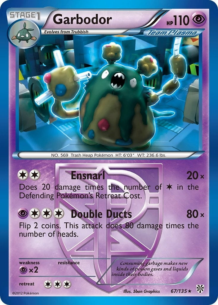 Image for Garbodor (Team Plasma) (67) (67/135) [Plasma Storm] - Pokemon