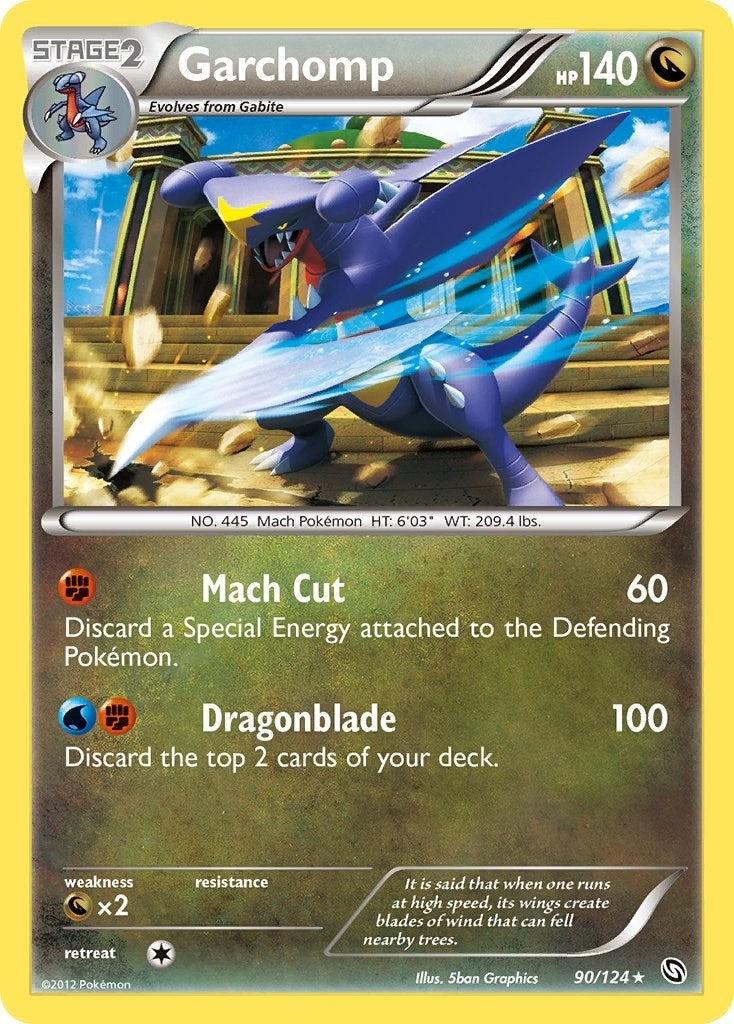 Image for Garchomp (90) (90/124) [Dragons Exalted] - Pokemon