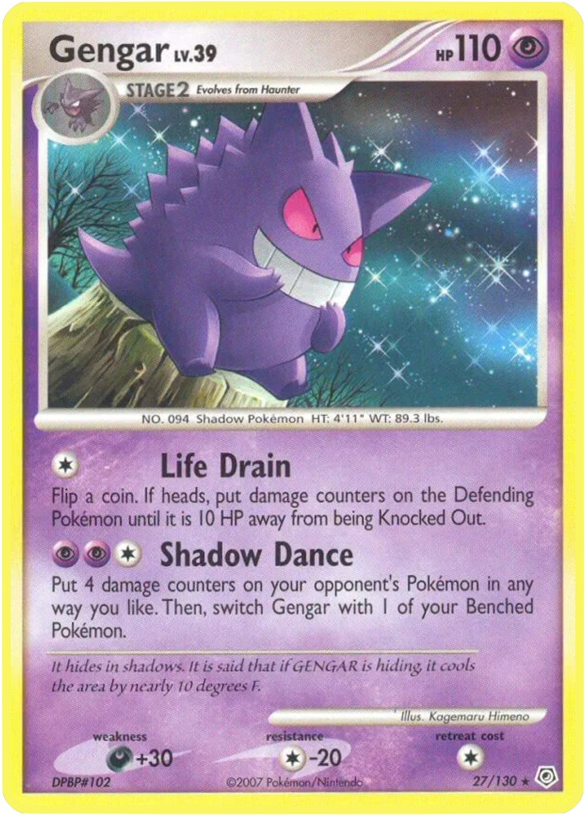 Image for Gengar (27/130) [Diamond and Pearl] - Pokemon