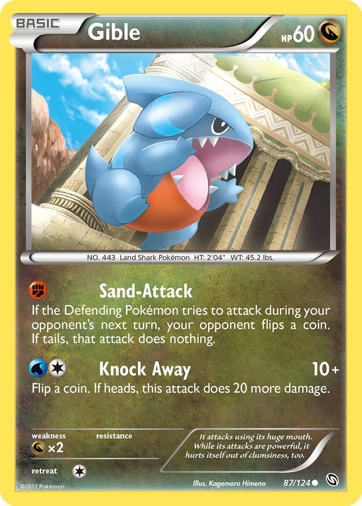 Image for Gible (87) (87/124) [Dragons Exalted] - Pokemon