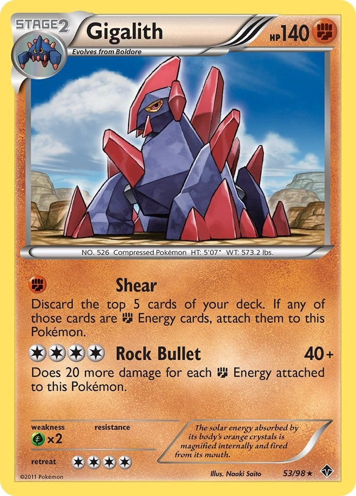 Image for Gigalith (53/98) [Emerging Powers] - Pokemon