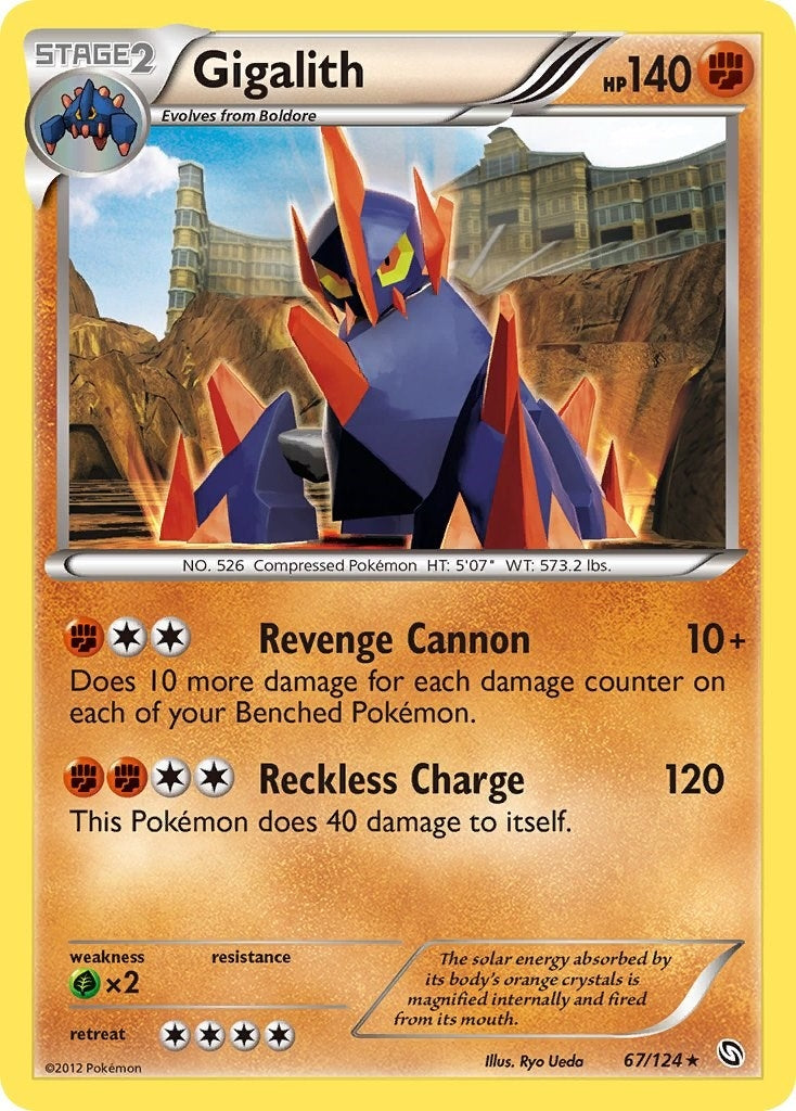 Image for Gigalith (67/124) [Dragons Exalted] - Pokemon