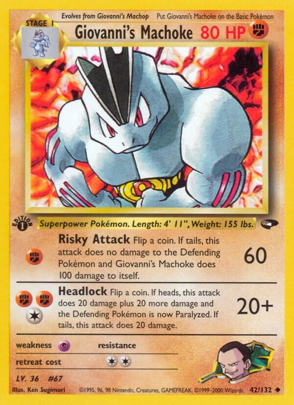 Image for Giovanni's Machoke (042/132) [Gym Challenge] - Pokemon