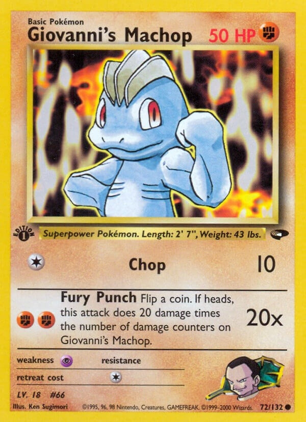 Image for Giovanni's Machop (072/132) [Gym Challenge] - Pokemon