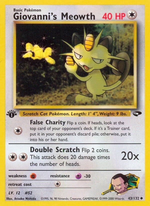 Image for Giovanni's Meowth (43) (043/132) [Gym Challenge] - Pokemon