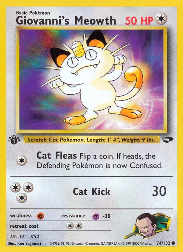 Image for Giovanni's Meowth (74) (074/132) [Gym Challenge] - Pokemon