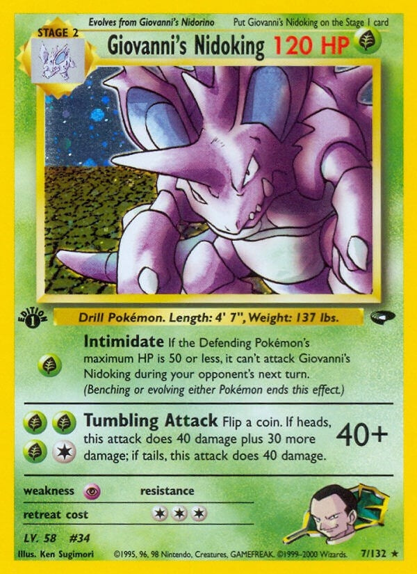 Image for Giovanni's Nidoking (007/132) [Gym Challenge] - Pokemon