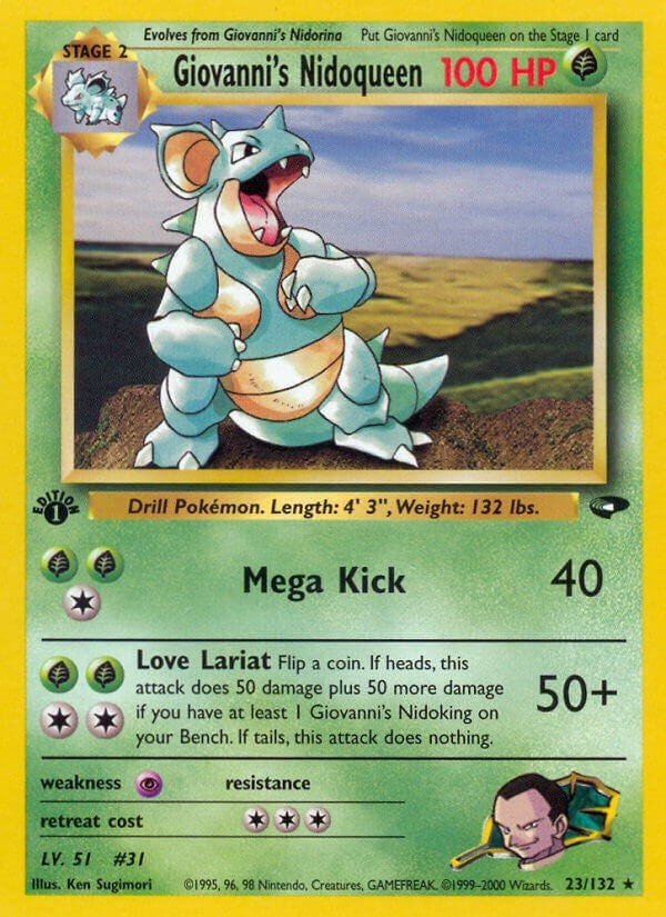 Image for Giovanni's Nidoqueen (023/132) [Gym Challenge] - Pokemon