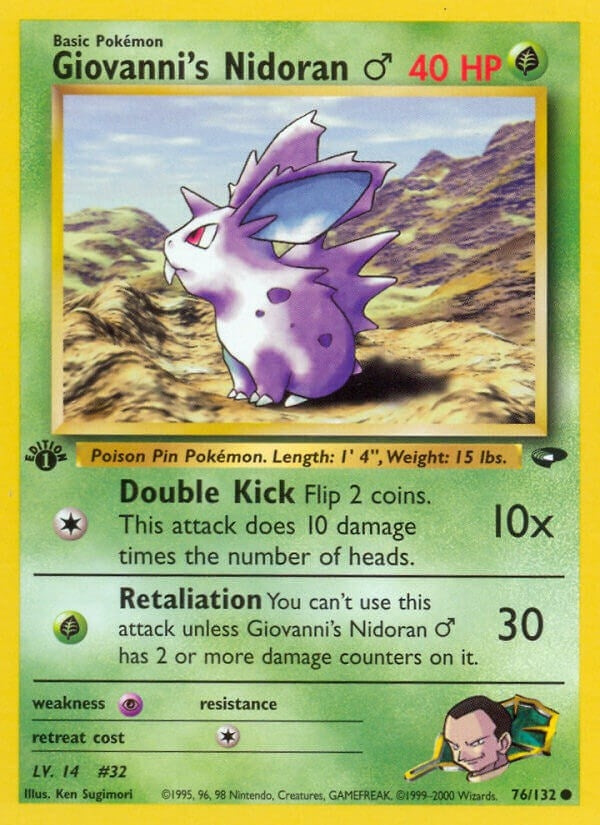 Image for Giovanni's Nidoran M (076/132) [Gym Challenge] - Pokemon
